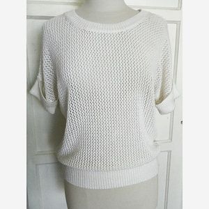 Chico's white open knit top